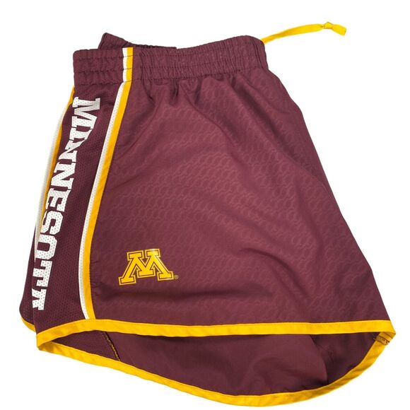 Nike Dri Fit Athletic Shorts Lined Women Large Minnesota Golden Gophers Maroon - Picture 11 of 12